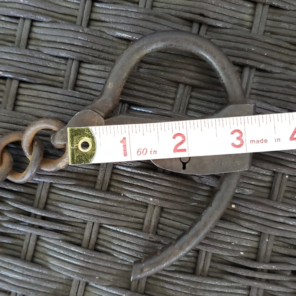 1800s Handcuffs Antique Tower's Double Lock Swivel Link Handcuffs - Picture 12 of 15